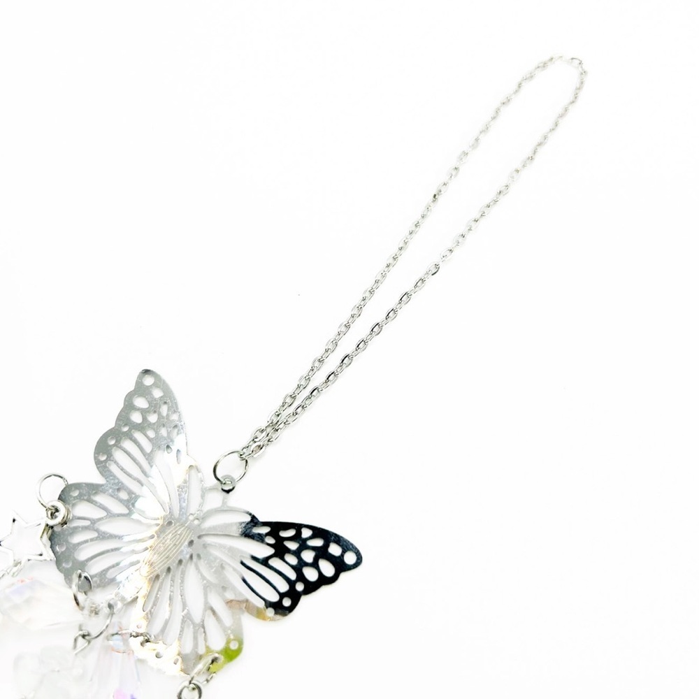 Amethyst Butterfly Mini Suncatcher - Picture 2 of 2